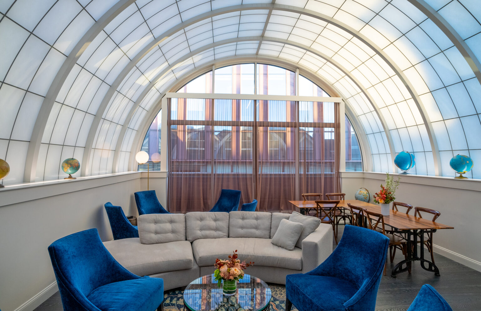 Room with a couch at the Kendall Hotel