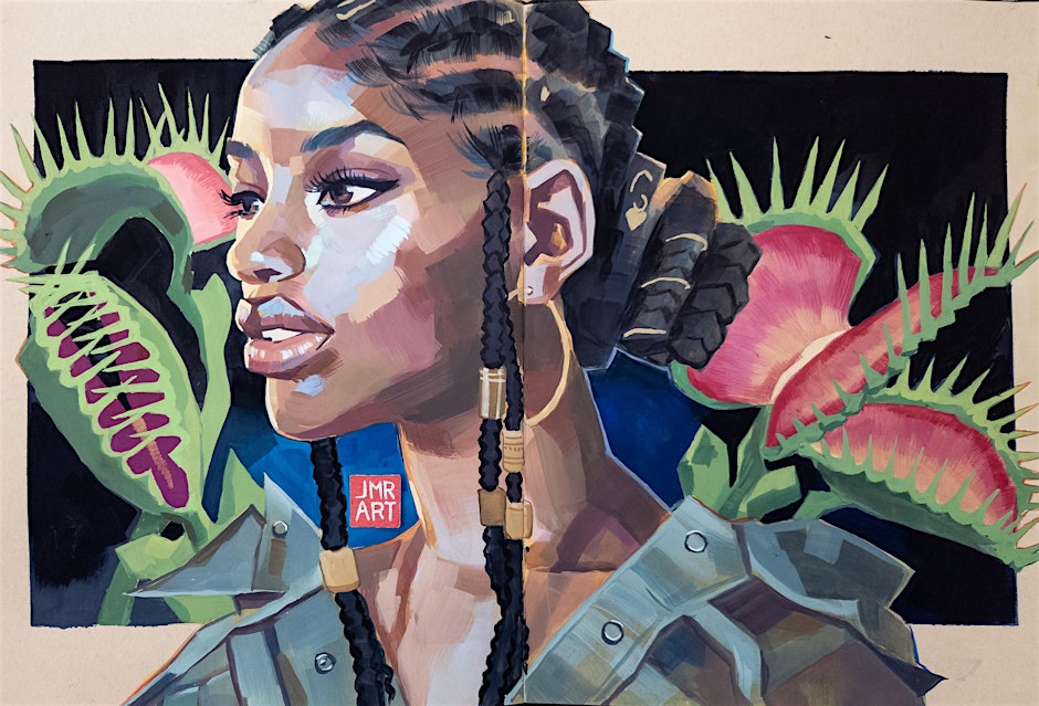 Painting of a Black woman