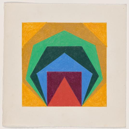 An art piece from Edna Andrade: Imagination Is Never Static exhibit.